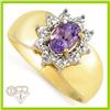 Image 1 : Genuine 0.76 ctw Tanzanite Ring 14K Yellow Gold