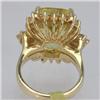 Image 3 : Genuine  11.96 ctw  Lemon Quartz Ring  14KT Yellow Gold  Ring Size  6