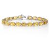 Genuine 25.69 ctw Citrine Bracelet 10K White Gold