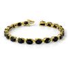 Genuine 35 .02 ctw Sapphire Bracelet 10K Yellow Gold