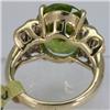 Image 3 : Genuine  9.96 ctw  Peridot Ring  14KT Yellow Gold  Ring Size  5