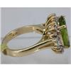 Image 2 : Genuine  7.7 ctw  Peridot Ring  14KT Yellow Gold  Ring Size  5.75