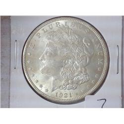 1921 MORGAN SILVER DOLLAR (UNC)