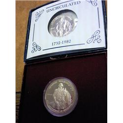 1982- D/S WASHINGTON HALF DOLLARS (UNC & PROOF)