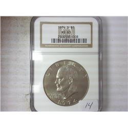 1974-D IKE DOLLAR NGC MS63