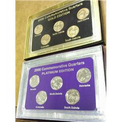 2-2006 STATE QUARTER SETS (GOLD & PLATINUM)