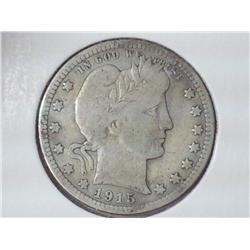 1915 BARBER QUARTER (VG)