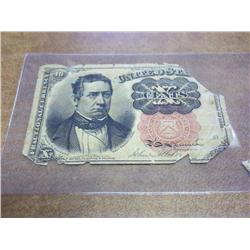 US FRACTIONAL CURRENCY TEN CENTS (AS SHOWN)