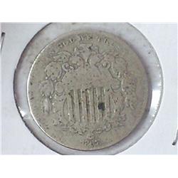 1867 SHIELD NICKEL