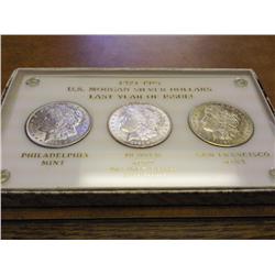 1921-P/D/S MORGAN SILVER DOLLAR SET (UNC)