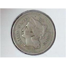 1866 THREE CENT PIECE (NICKEL)