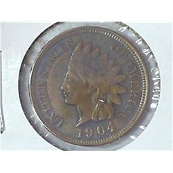 1904 INDIAN HEAD CENT (AU)