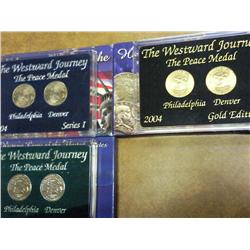 3-2004-P/D WESTWARD JOURNEY NICKEL PEACE MEDAL SET