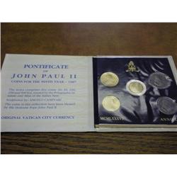 1987 VATICAN CITY COIN SET
