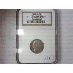 2002-S JEFFERSON NICKEL NGC PF69 ULTRA CAMEO