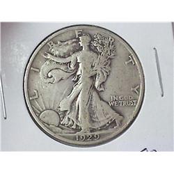 1929-S WALKING LIBERTY HALF DOLLAR