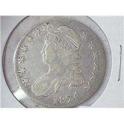 1824 BUST HALF DOLLAR (VF)