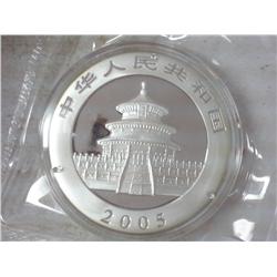 2005 CHINA 10 YUAN SILVER PANDA COIN (UNC)