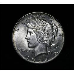 1928-p Peace Dollar $1 Grades ms64