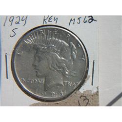 1924-S PEACE DOLLAR