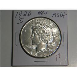 1926-S PEACE DOLLAR