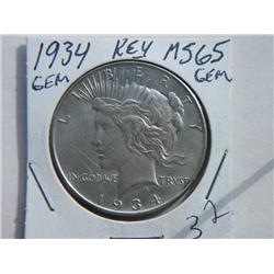 1934-P PEACE DOLLAR
