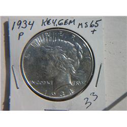 1934-P PEACE DOLLAR