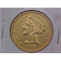 Gold $5 Half Eagle 1842-O