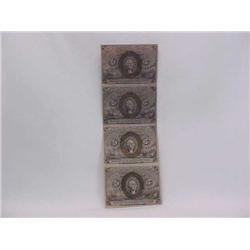 1863 Uncut Fractional Currency