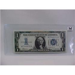 1934 $1 Silver Cert Funny Back