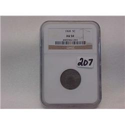Shield Nickel 1868