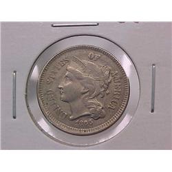 Nickel 3 Cent 1866