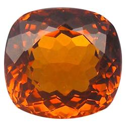 37.11ct Madeira Citrine Cushion Appr Est $ 19k (GEM-27858)