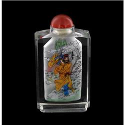 Heavy Beveled Glass Chinese Snuff Bottle (CLB-592)