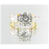 Image 1 : 19ctw Lab Diamond 22k Gold Vermeil Ring (JEW-2377)