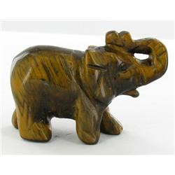 17ct Handcarved Tiger Eye Elephant (ANT-1081)