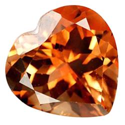 7.66ct Heart Orange Imperial Topaz Appr Est $19k (GEM-27715)