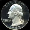 Image 1 : 1983S Washington 25c Proof PCGS PR69 DCAM (COI-6350)
