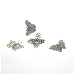 Handmade Silver Hilltribe Butterfly Pendants (JEW-083)