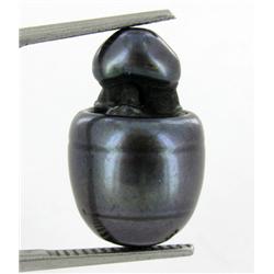 13.8ct S. Sea Sltwtr Baroque Pearl Iridescent Blk (JEW-1873)