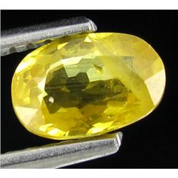 0.77ct Oval Facet Yellow Natural Sapphire (GEM-27658C)