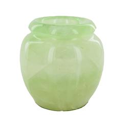Rare Green Thai Jade Vase (DEC-410)