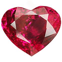 4.30ct Lustrous Heart Rubellite Tourmaline   (GEM-28155)
