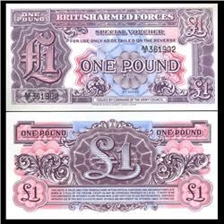 1958 1 Pound Military Note Crisp Uncirculated (CUR-06066)