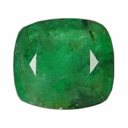 1.10ct Natural Med Green Zambian Emerald Cushion (GEM-19568)