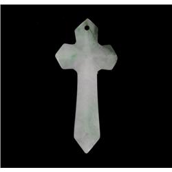 85.85ct Burma Imperial Jadeite Cross Pendant (JEW-2036)