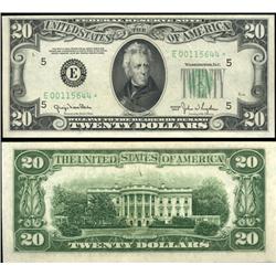 1950 $20 US Fed Richmond Star Crisp Unc Low # (CUR-06243)