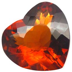 102.5ct Big Madeira Citrine Heart Appr Est $31k (GEM-28616)