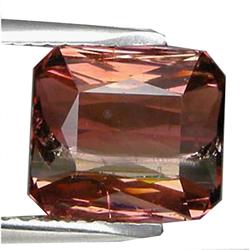 3.74ct Emerald Cut Bi-Color Tourmaline  (GEM-28577)
