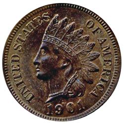 1901 Indian Cent Uncirculated MS66+ RB (COI-7515)